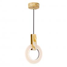  1214P8-1-236 - Anello LED Mini Pendant With White Oak Finish