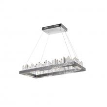  1218P32-613-RC - Agassiz LED Island/Pool Table Chandelier With Polished Nickel Finish