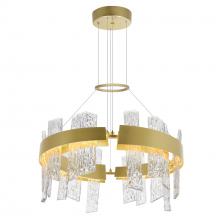  1246P24-602-A - Guadiana 24 in LED Satin Gold Chandelier
