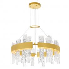  1246P32-602 - Guadiana 32 in LED Satin Gold Chandelier
