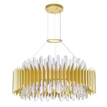  1247P28-18-602 - Cityscape 18 Light Chandelier With Satin Gold Finish