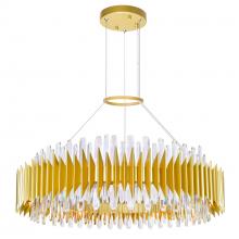  1247P39-24-602 - Cityscape 24 Light Chandelier With Satin Gold Finish