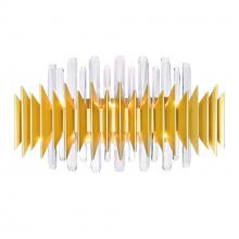  1247W24-7-602 - Cityscape 7 Light Wall Sconce With Satin Gold Finish