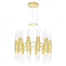  1269P24-24-602 - Croissant 24 Light Chandelier With Satin Gold Finish