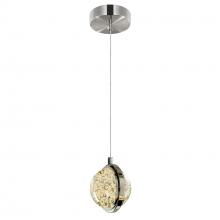  1673P4-1-613 - Salvador 4 in LED Integrated Polished Nickel Pendant