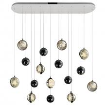  1673P40-9-613-RC - Salvador 40 in LED Integrated Polished Nickel Chandelier