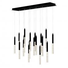  1703P48-18-101-RC - Dragonswatch Integrated LED Black Chandelier