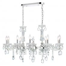  2016P37C-10 - Flawless 10 Light Up Chandelier With Chrome Finish