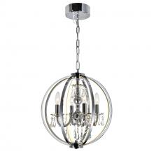  5025P16C-4 - Abia 4 Light Up Chandelier With Chrome Finish