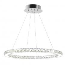  5080P24ST-R - Ring LED Chandelier With Chrome Finish