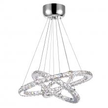  5080P32ST-3R - Ring LED Chandelier With Chrome Finish