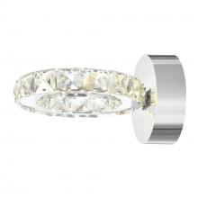  5080W7ST - Ring LED Wall Sconce With Chrome Finish