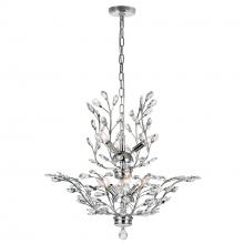  5206P28C - Ivy 9 Light Chandelier With Chrome Finish