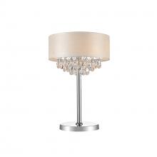  5443T14C (Off White) - Dash 3 Light Table Lamp With Chrome Finish