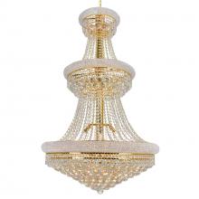  8001P30G - Empire 32 Light Down Chandelier With Gold Finish