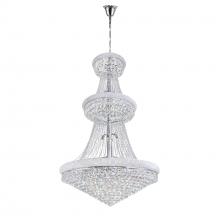  8001P42C - Empire 38 Light Down Chandelier With Chrome Finish