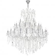  8318P60C-49 (Clear)-A - Maria Theresa 49 Light Up Chandelier With Chrome Finish