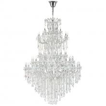  8318P70C-84 (Clear)-A - Maria Theresa 84 Light Up Chandelier With Chrome Finish