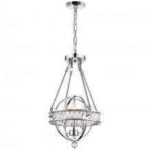  9957P12-3-601 - Arkansas 3 Light Mini Chandelier With Chrome Finish