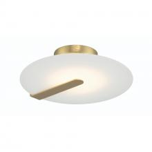  46843-036 - Nuvola 12.25" LED Flushmount in Gold and White