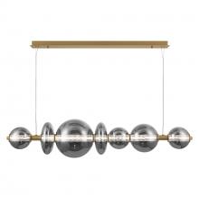  46772-048 - Atomo 1 Light Chandelier in Gold with Smoked Glass