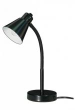  60/844 - Small Gooseneck Desk Lamp - 1 Light - Black
