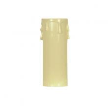  90/1517 - Plastic Drip Candle Cover; Ivory Plastic Drip; 1-13/16" Inside Diameter; 1-1/4" Outside