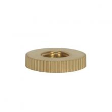  90/2438 - Knurl Solid Brass Check Ring; 1/8 IP Tapped; 3/4" Diameter