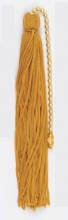  90/521 - Tassel; Gold; 5" Length; With Beaded Chain