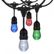  S11291 - 48Ft; 15-S14 Lamp; LED String Light; Starfish IOT; RGBTW