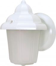  60/3466 - 1 Light; 8-7/8 in.; Wall Lantern; Hood Lantern with Satin Frosted Glass; Color retail packaging