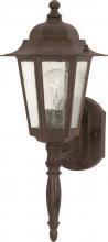  60/3471 - Cornerstone; 1 Light; 18 in.; Wall Lantern with Clear Seed Glass; Color retail packaging