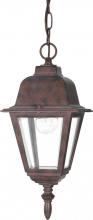  60/488 - Briton - 1 Light 10" Hanging Lantern with Clear Glass - Old Bronze Finish
