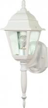  60/540 - Briton - 1 Light 18" Wall Lantern with Clear Seeded Glass - White Finish