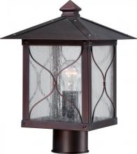 60/5615 - Vega - 1 Light - Post Lantern with Clear Seed Glass - Classic Bronze Finish