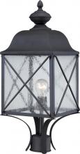  60/5625 - Wingate - 1 Light - Post Lantern with Clear Seed Glass - Textured Black Finish