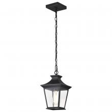  60/5746 - Jasper Collection Outdoor 12 inch Hanging Light; Matte Black Finish with Clear Glass