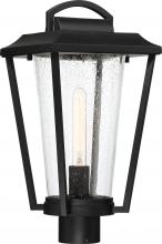  60/6513 - Lakeview - 1 Light Post Lantern with Clear Seed Glass - Aged Bronze Finish