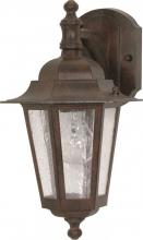  60/989 - Cornerstone - 1 Light 13" Wall Lantern - Arm Down with Clear Seeded Glass - Old Bronze Finish