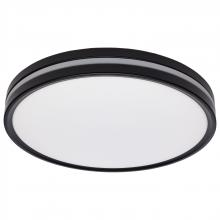  62/1693 - 15 Inch Surface Mount with Night Light; 5 CCT Selectable; Matte Black Finish