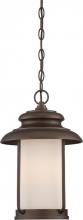  62/635 - Bethany - LED Hanging Lantern with Satin White Glass - Mahogany Bronze Finish