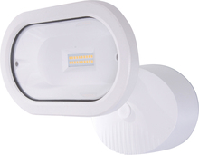  65/105 - LED Security Light; Single Head; White Finish; 4000K; 1200 Lumens