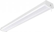  65/1092 - LED 4 ft.- Ceiling Wrap with Pull Chain - 40W - 3000K - White Finish - 120V