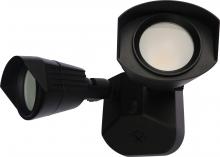  65/214 - LED Security Light - Dual Head - Black Finish - 3000K - 120-277V - 120V