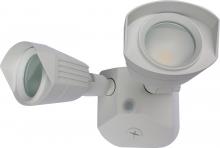  65/216 - LED Security Light - Dual Head - White Finish - 4000K - 120-277V