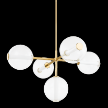  5248-AGB - 5 LIGHT CHANDELIER