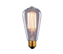  B-ST64-17C - Bulb, Edison Bulbs, 60W E26, Clear Color, ST64 Cone Shape, 2500hours