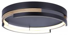  LFM283A15BKB - AZRIA, MBK + Brushed Brown Color, 15" LED Flush Mount, Silicone , 24.5W LED (Int.), Dimm., 1000 