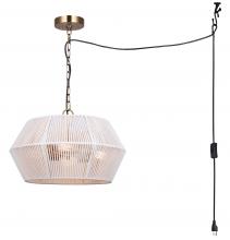  ICH2110B04GD18 - IKARIA, 4 Lt 17.75" W Rod Chandelier, 60W Type A