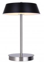  LTL263A14BKN - Jessa, MBK/BN Color, LED Table Lamp, Opal Glass, 13W LED (Int.), Dimm., 500 lm, 3/4/5000K 3CCT
